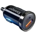 Anúncio: Essager Cargador Vehicular ECC2Q-WL0A Dual USB 18W Black