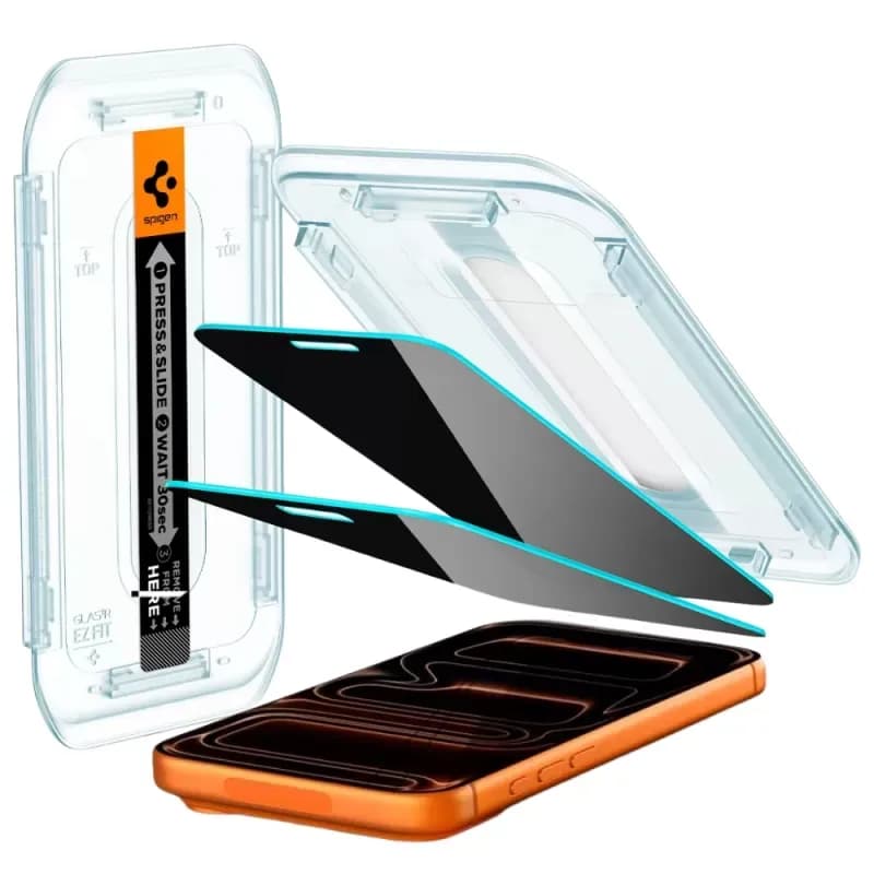 Anúncio: Spigen Pelicula iPhone 17/16 PRO MAX Glas.tr Ez Fit AGL07908 2PACK