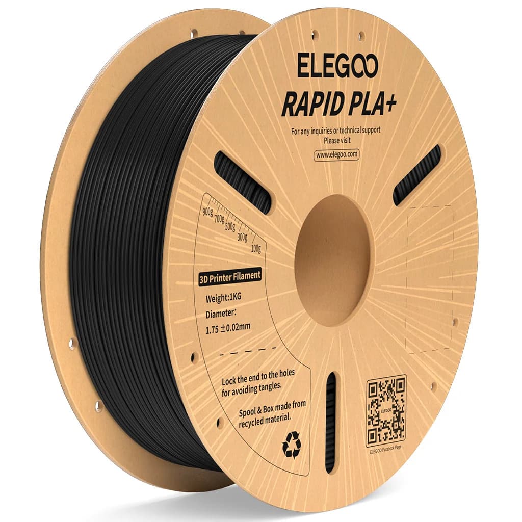 Anúncio: Elegoo Filamento Rapid Pla+ P/impresora 3D 1KG/1.75MM Black