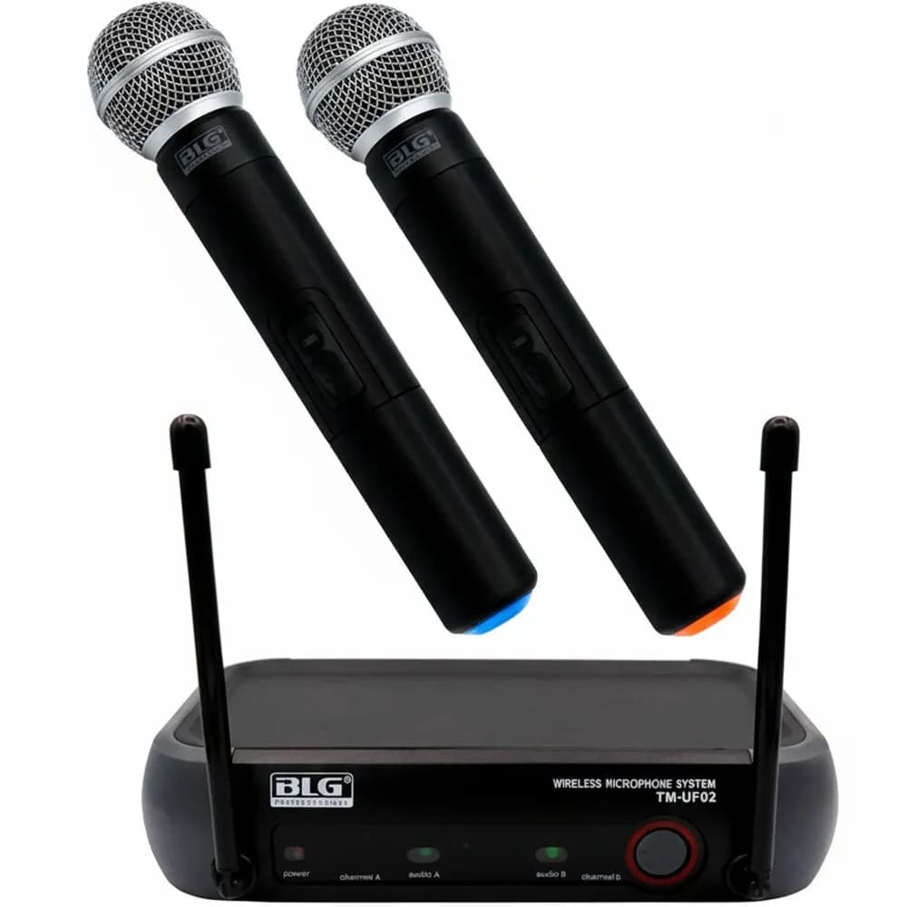 Anúncio: Blg Microfono Inalambrico TM-UF02 2MIC/UHF Negro