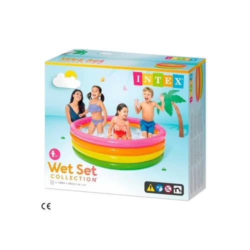 Anúncio: Intex Piscina 56441 Hinchable 4 Aros Colores 168X46CM 780 Litros