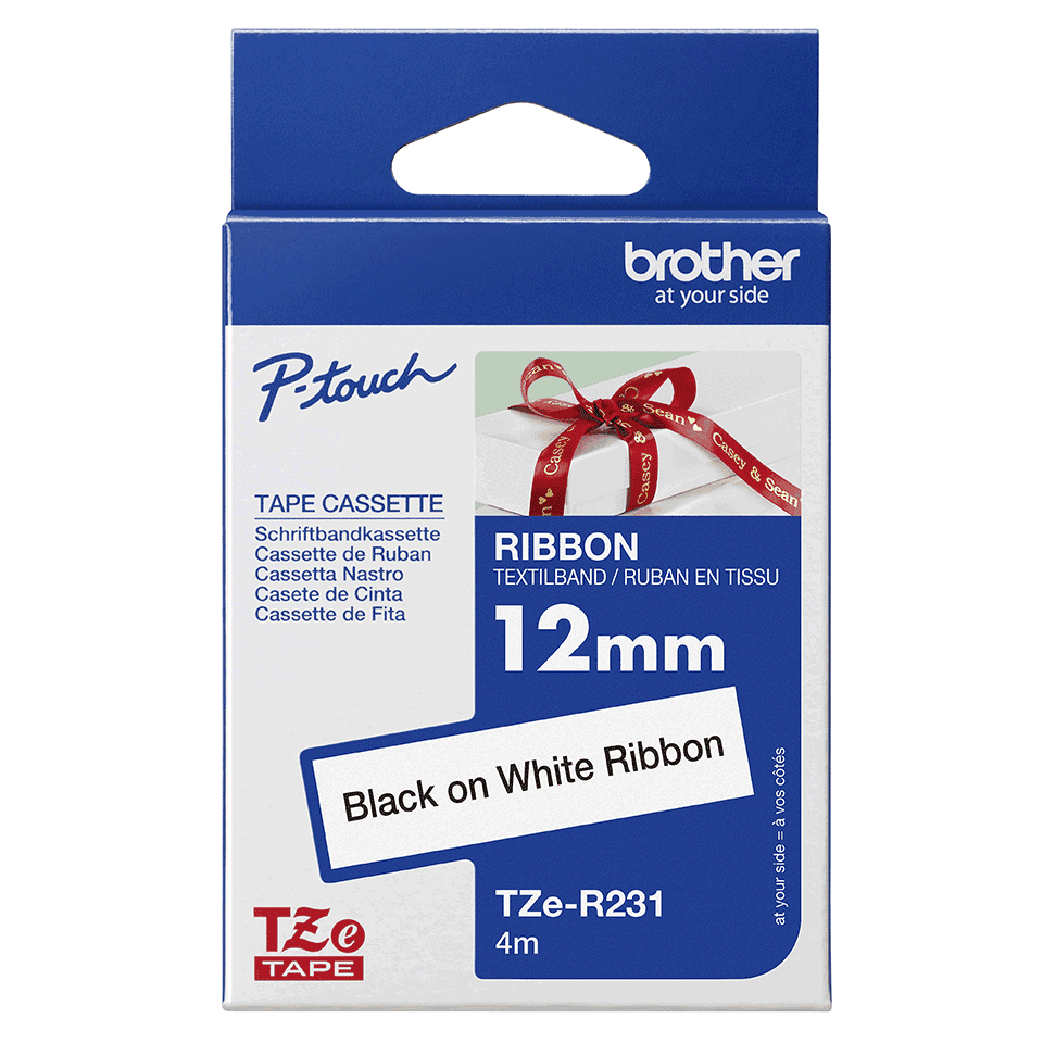 Anúncio: Brother Cinta Rotuladora TZER231 12MM Negro/blanco