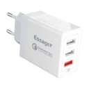 Anúncio: Essager Cargador Fuente ECTQC3-FBB02 USB X3 30W White