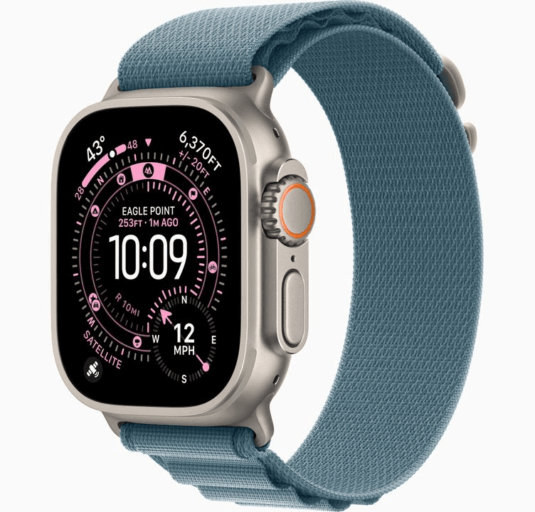 Anúncio: Apple Watch ULTRA3 49MM Cell MEWM4LW/A Natural/l.blue Alpine Loop M