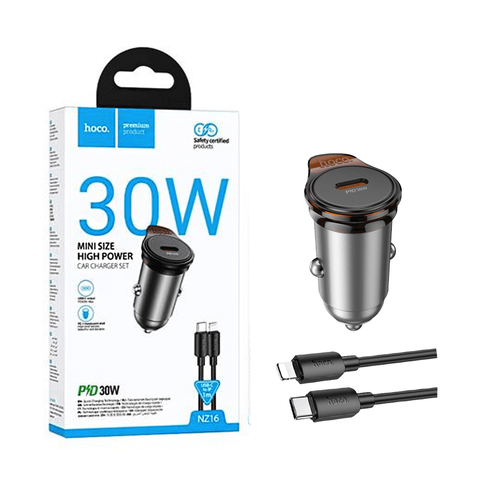 Anúncio: Hoco Cargador Vehicular NZ16 USB-C C/cable Usb-c/lightning