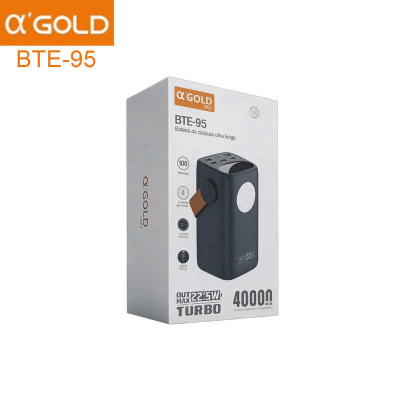 Anúncio: A'gold PRO Cargador Portatil BTE-95 (anatel) 22.5W 40000MAH Azul
