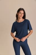Anúncio: Live Camiseta Cropped Comfort Fem P1411 Misteel Blue (t) M