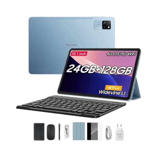 Anúncio: Blackview Tablet Tab 60 PRO Kit Lte 8/128GB + Key/pencil/mouse Blue