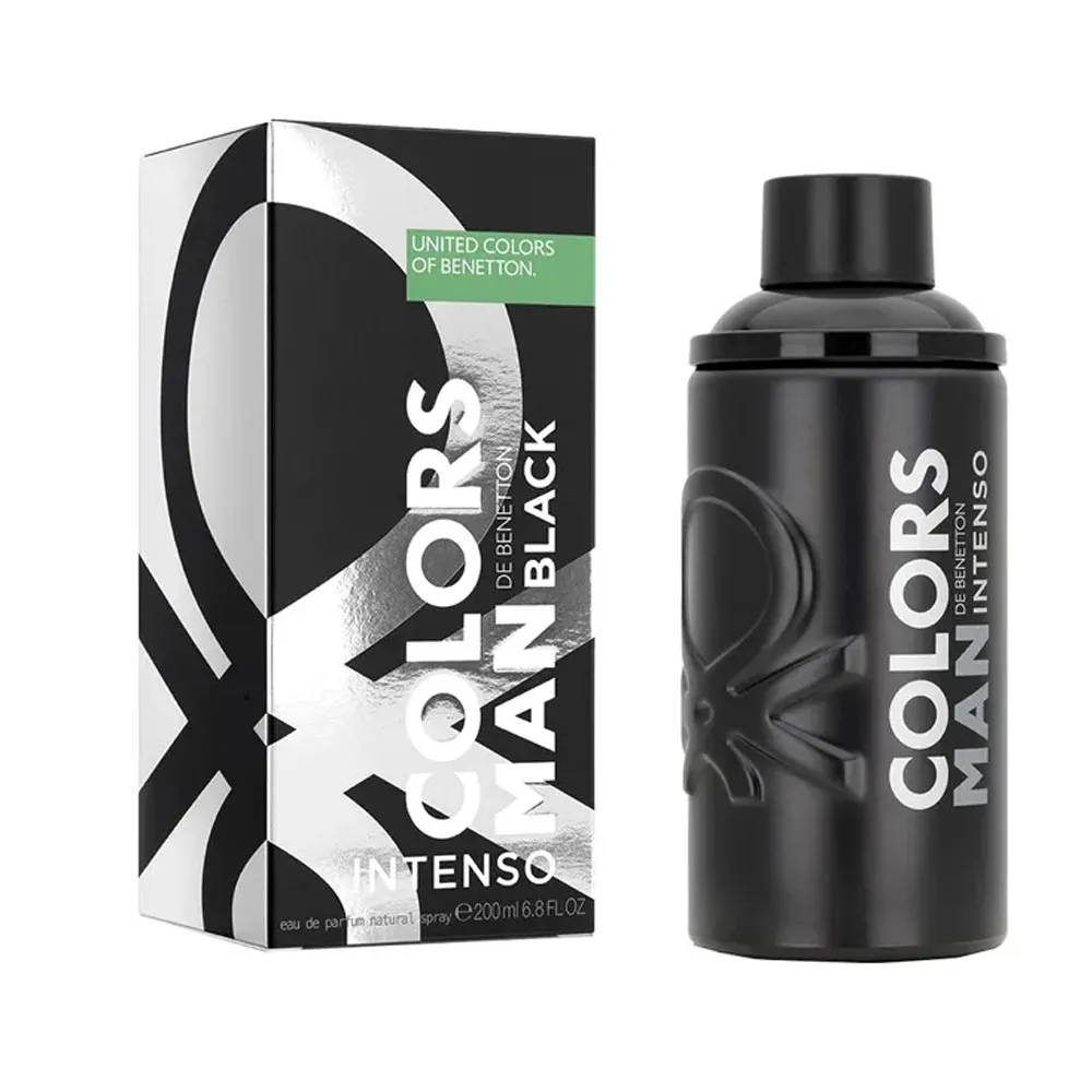 Anúncio: BENETTON COLORS MAN BLACK INTENSO 200 ML EDP