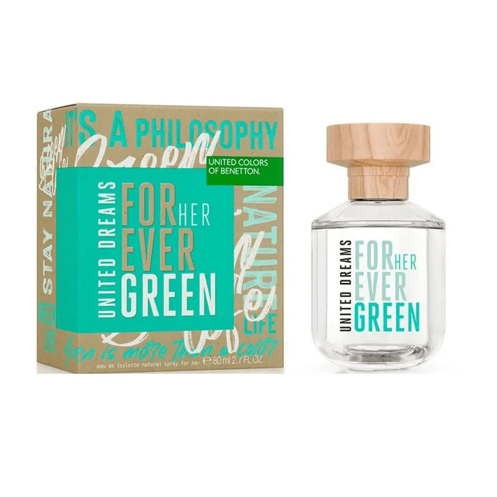 Anúncio: UNITED DREAMS BENETTON FOREVER GREEN HER EDT 80ML