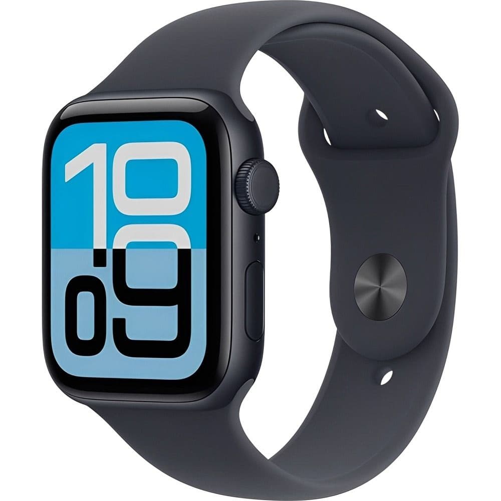 Anúncio: Apple Watch SE 3 GPS 44 mm MEHQ4LW/A / Chip S10 / Pulseira Midnight Sport Band (M/L) / Aluminium Case - Midnight