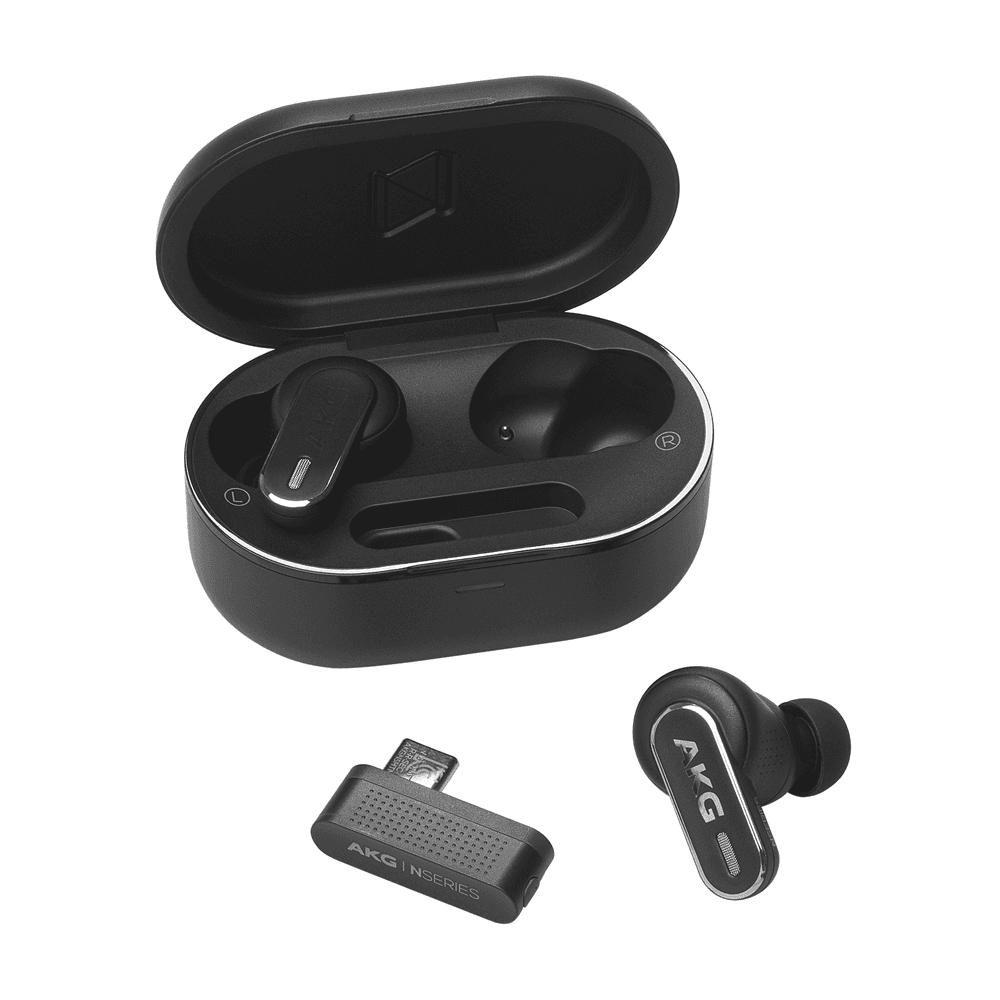 Anúncio: Fone de Ouvido Sem Fio AKG N5 Hybrid com Bluetooth / 10mm / ANC / Conector 2.4GHz - Black