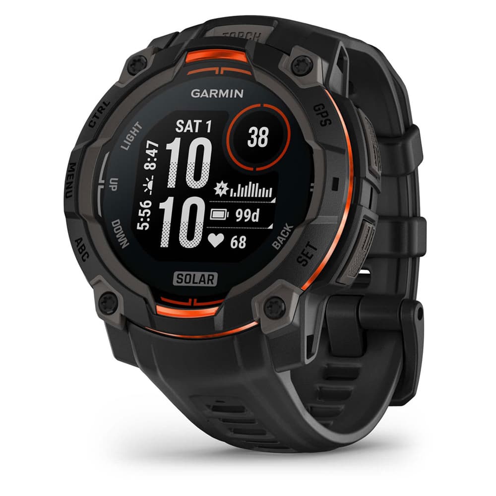 Anúncio: Smartwatch Garmin Instinct 3 Solar 010-02934-00 com 45mm / 10 ATM / Bluetooth - Black