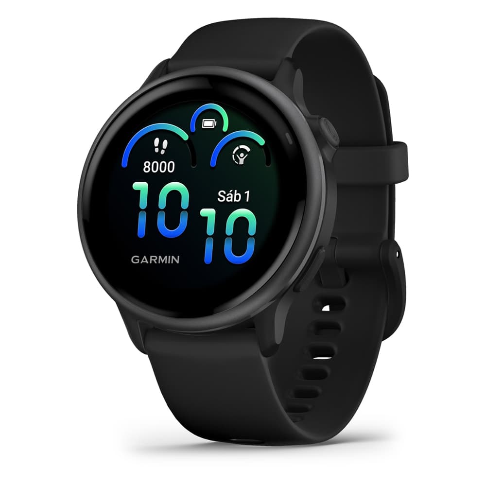 Anúncio: Smartwatch Garmin Vivoactive 6 010-02985-00 com Tela 1.2 AMOLED / 5 ATM / 42mm / Wi-Fi - Slate Black