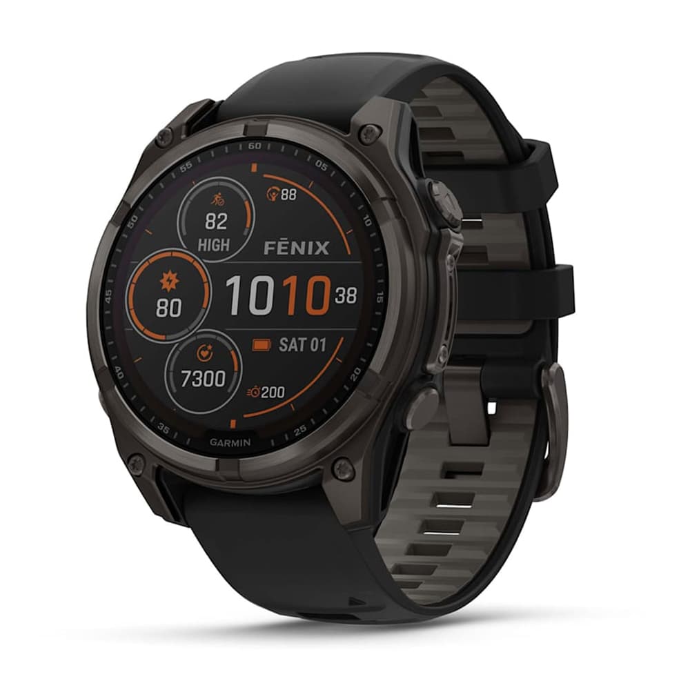 Anúncio: Smartwatch Garmin Fenix 8 Solar Sapphire 010-02906-10 de 47mm com Power Sapphire / 32GB / 10 ATM / Wi-Fi - Gray