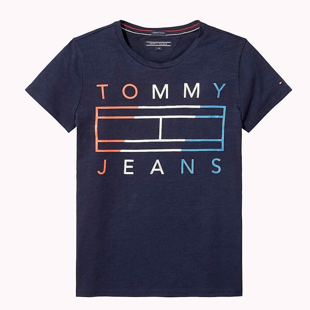 Anúncio: Camiseta Tommy Hilfiger Infantil Feminina KG0KG03440-002 08 Azul
