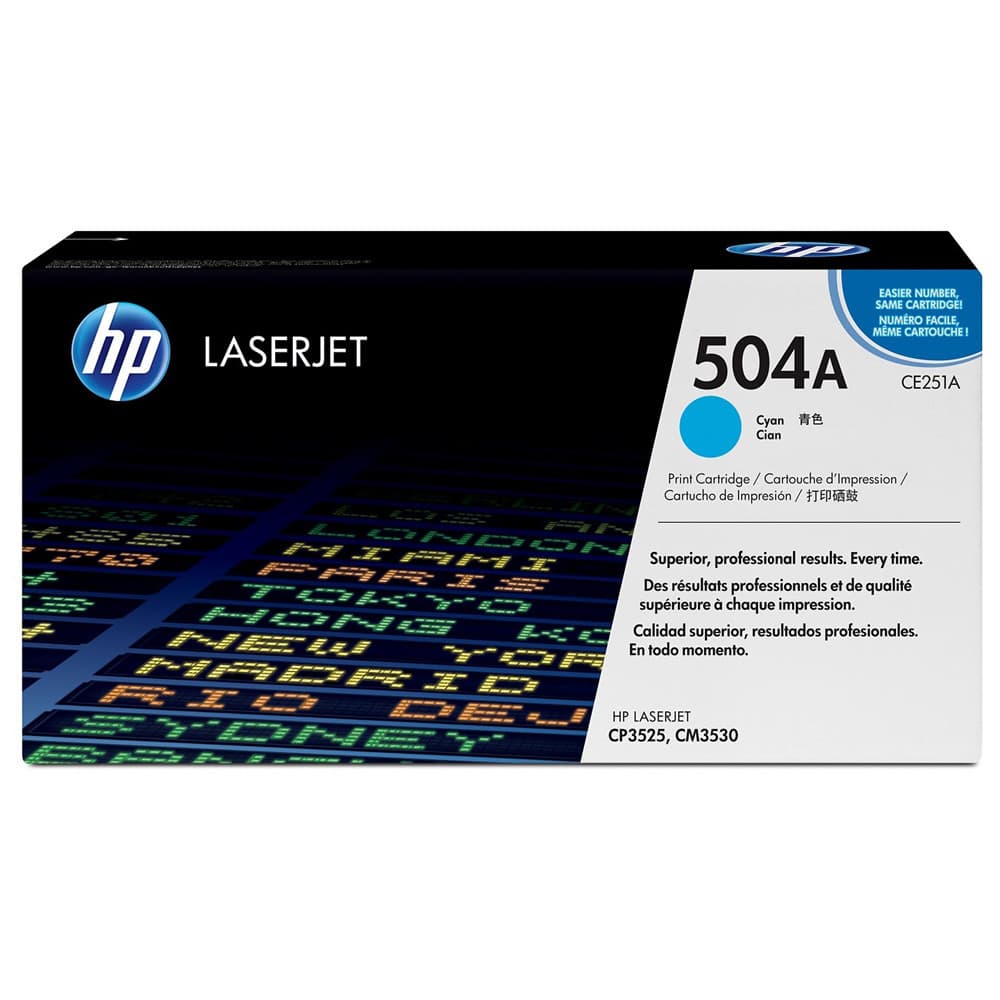 Anúncio: Toner HP 504A Cyan – CE251A
