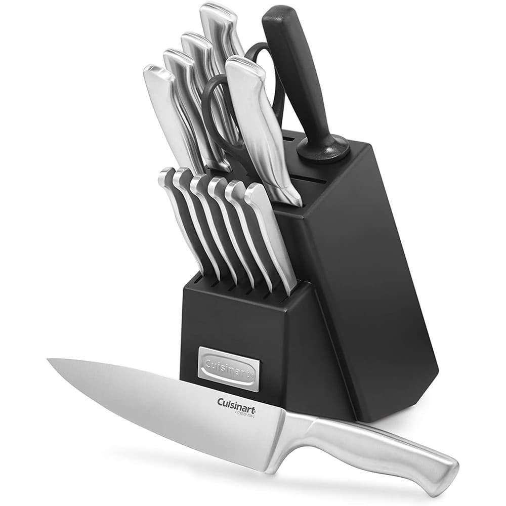Anúncio: Jogo de Facas Cuisinart C77SS-15PK Cabo Oco Inoxidável com Faqueiro – Cinza 15 Peças