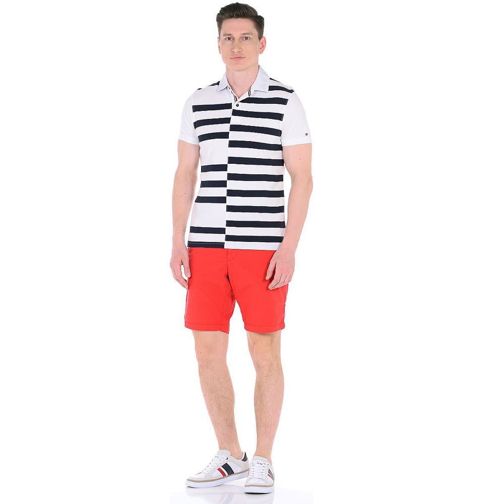 Anúncio: Camiseta Tommy Hilfiger Polo Masculino MW0MW01261-902 M Branco / Preto