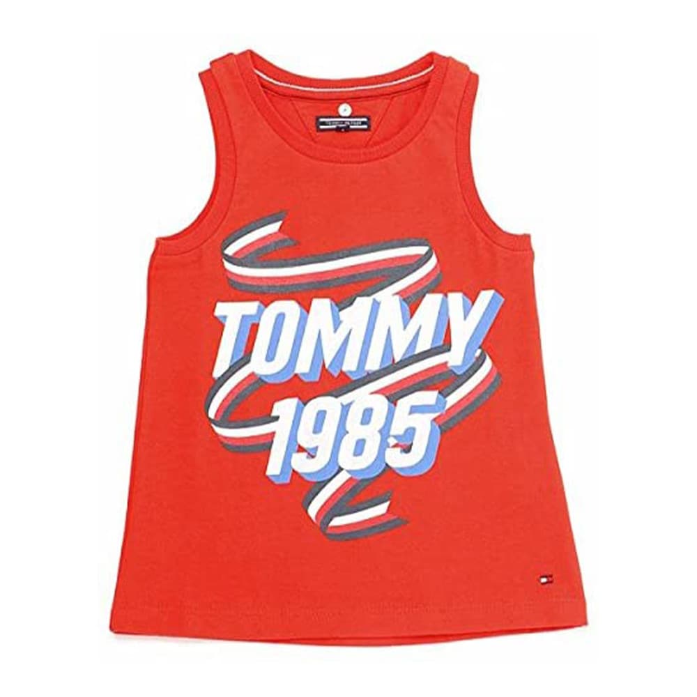 Anúncio: Camiseta Tommy Hilfiger Infantil Masculino KG0KG03508-610-12 Vermelho