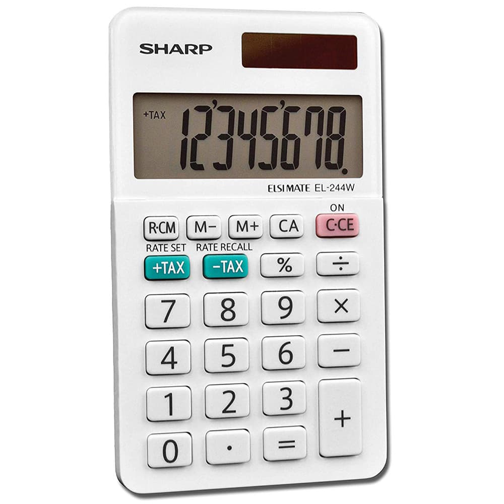 Anúncio: Calculadora Sharp 8-digit EL-244WB Branco