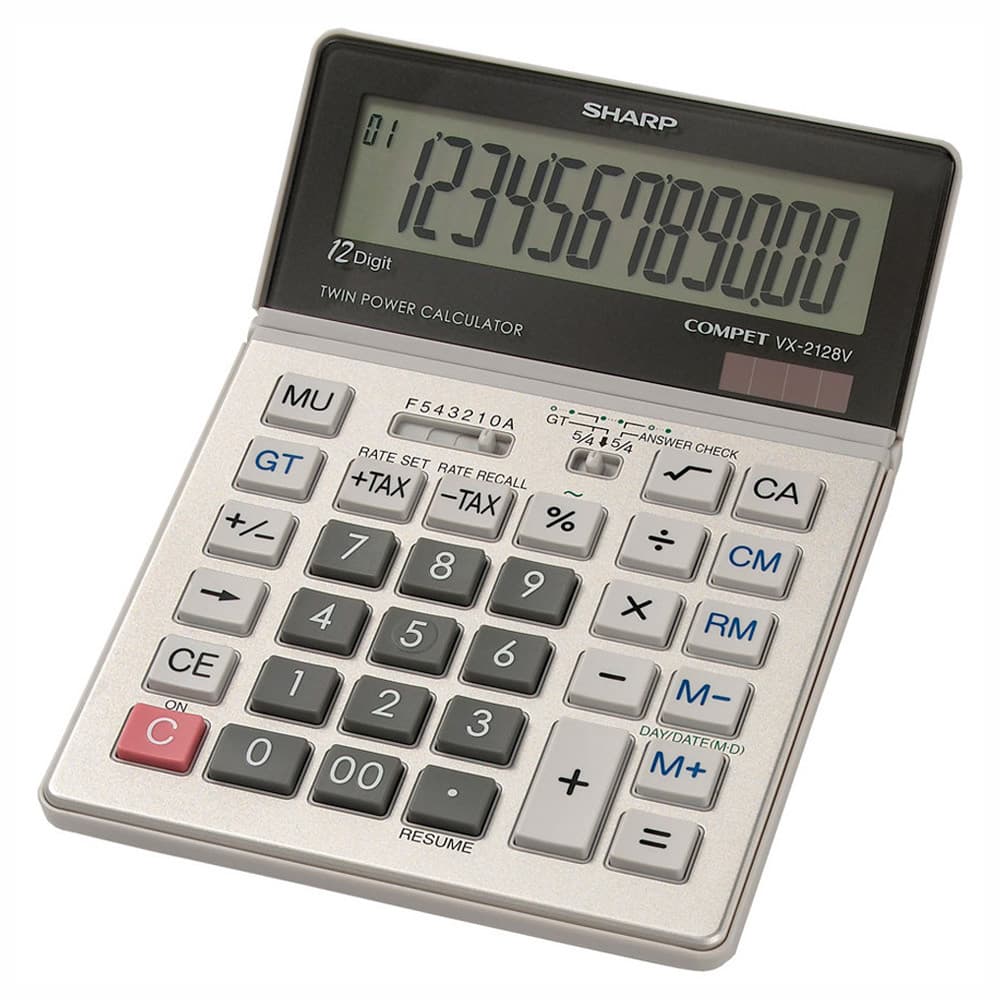 Anúncio: Calculadora Comercial Sharp VX-2128V de 12 Dígitos – Prata
