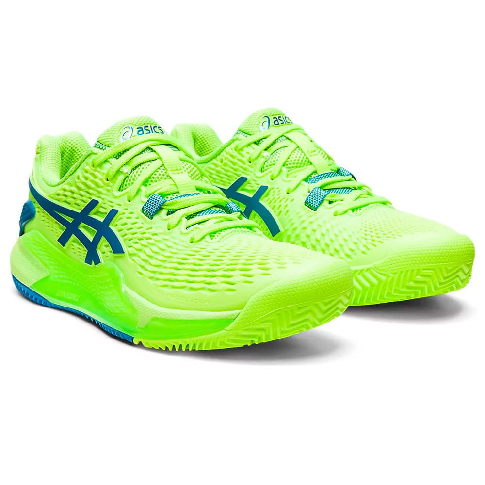 Anúncio: Tênis ASICS Feminina 1042A224.300 39 Gel Resolution 9 Clay – Hazard Green/Reborn Blue