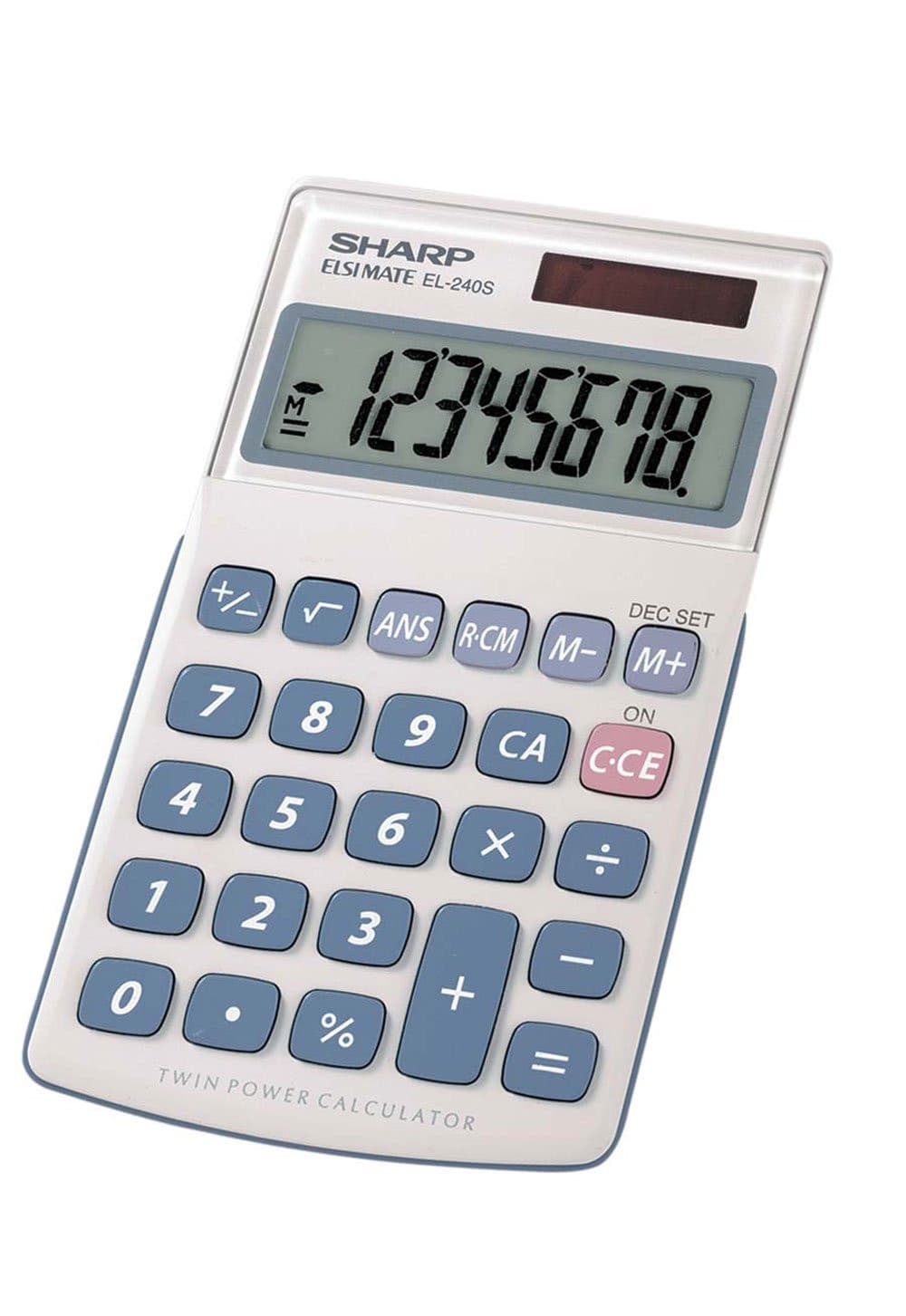 Anúncio: Calculadora Sharp 8 Digitos EL-240SAB Branco