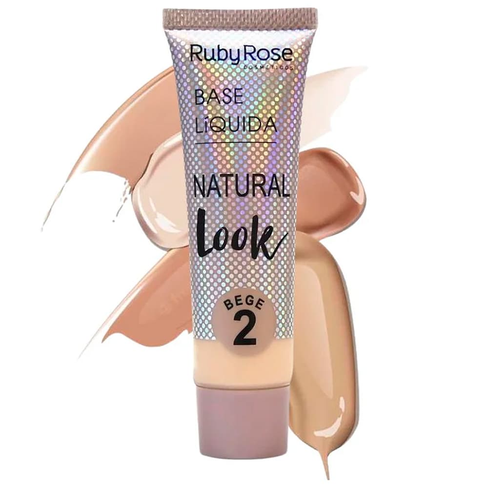 Anúncio: Base Liquida Ruby Rose Natural Look Bege 8051-2