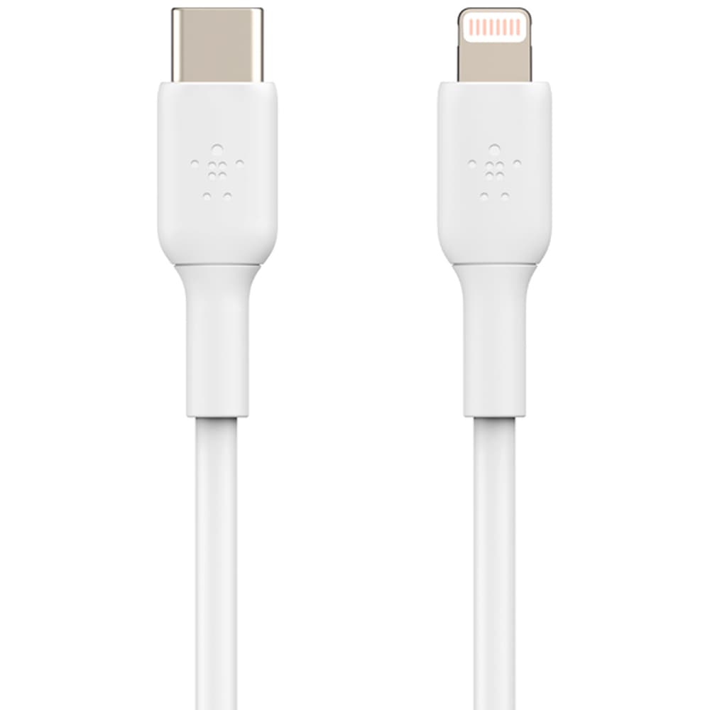Anúncio: Cabo Belkin BoostCharge 1M USB-C/Lightning X8000 Branco – CAA003BT1MWH