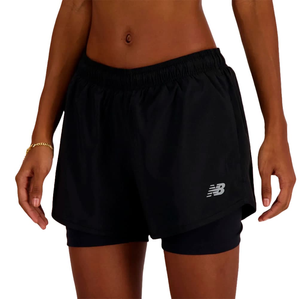 Anúncio: Short New Balance Feminino Sport Essentials 2-In-1 XL Preto – WS41225BK