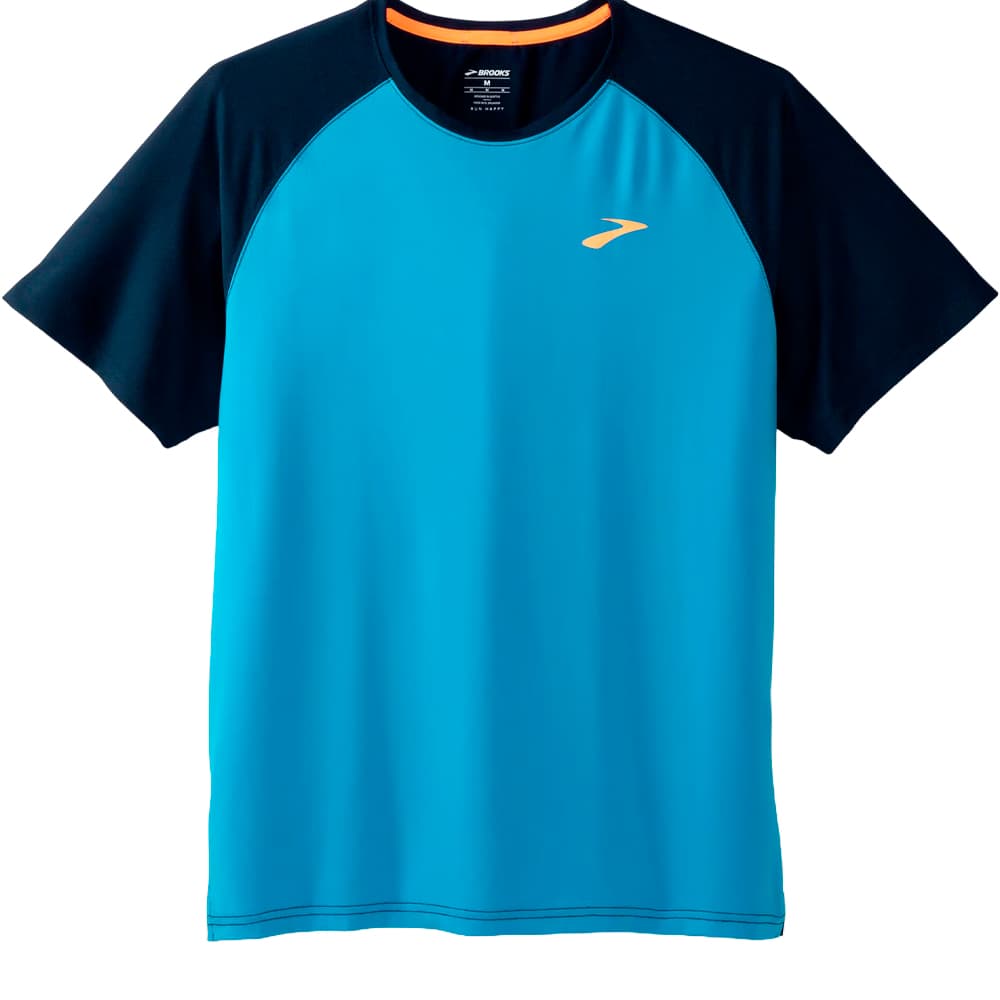 Anúncio: Camiseta Brooks Masculino Atmosphere Short Sleeve 2.0 S Azul Marinho – 211455499