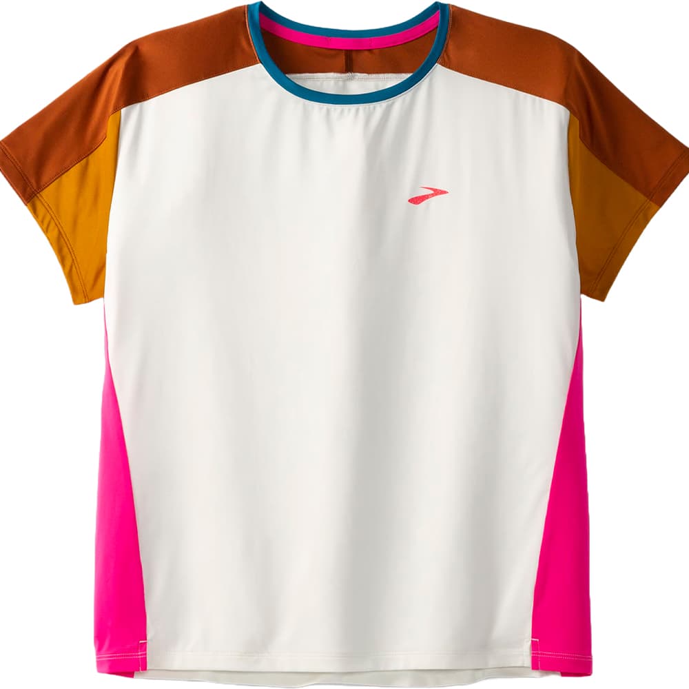 Anúncio: Camiseta Brooks Feminino Sprint Free Short Sleeve 2.0 XL Branco/Ocre/Rosa – 221613117