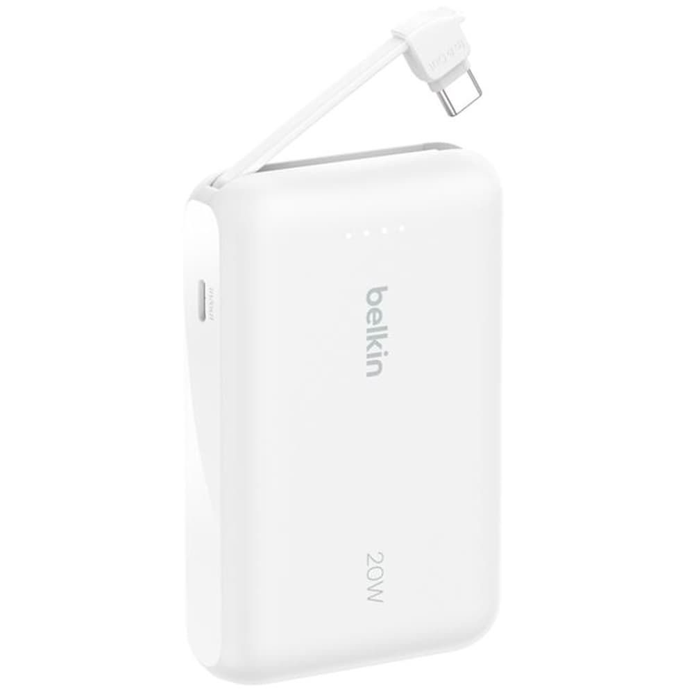 Anúncio: Carregador Portátil Belkin BoostCharge 10.000 mAh Cabo Integrado USB-C Branco – BPB021FQWH