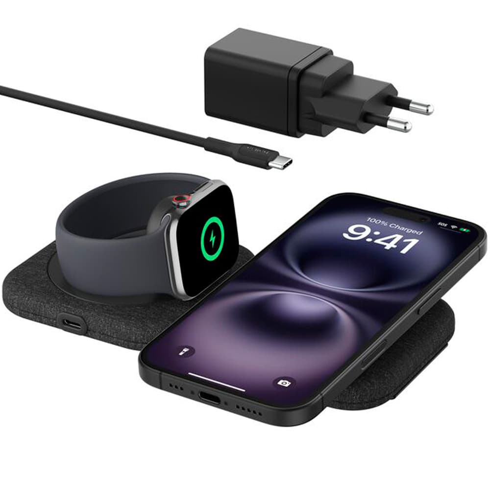 Anúncio: Carregador Wireless Belkin Travel Pad WIZ026vfBK 2-IN-1 15W Boostcharge Pro Qi2 Magsafe – Preto