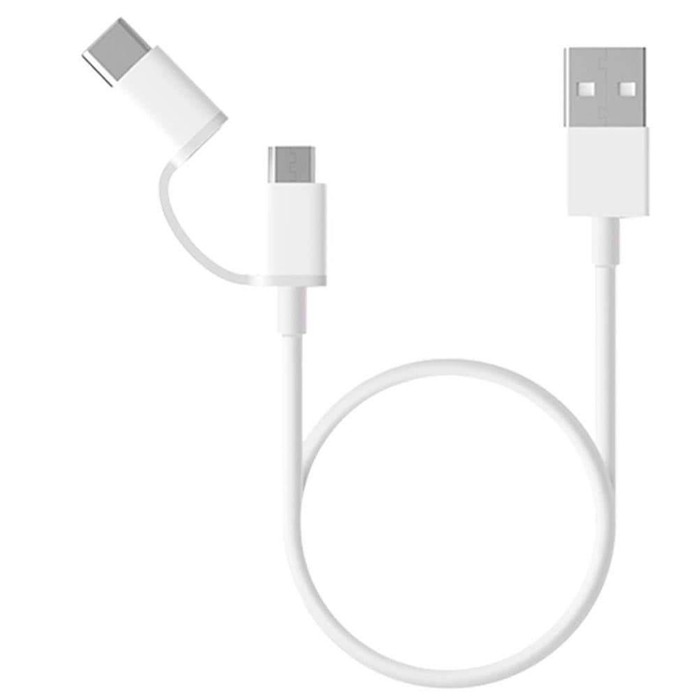 Anúncio: Cabo Xiaomi MI 1.0M 2-IN-1 USB Micro USB/USB-C – 15303-SJV4082TY-SJX02ZM