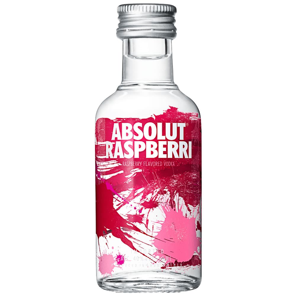 Anúncio: Vodka Absolut Mini Raspberry 50ML