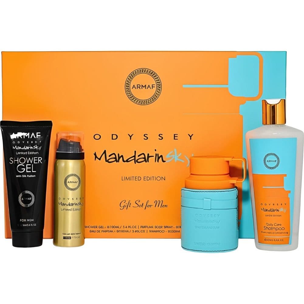 Anúncio: Perfume Armaf Odyssey Kit Mandarin Sky Masculino 100ML Shower Gel+Shampoo