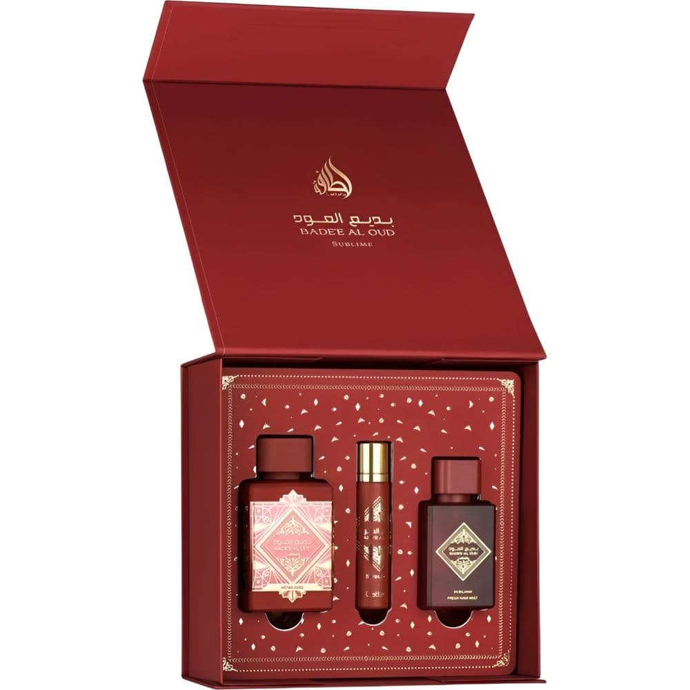 Anúncio: Man Kit Perfume Lattafa Bade’e Al Oud Sublime 100ML/12ML/Spray Para Cabelo 50ML