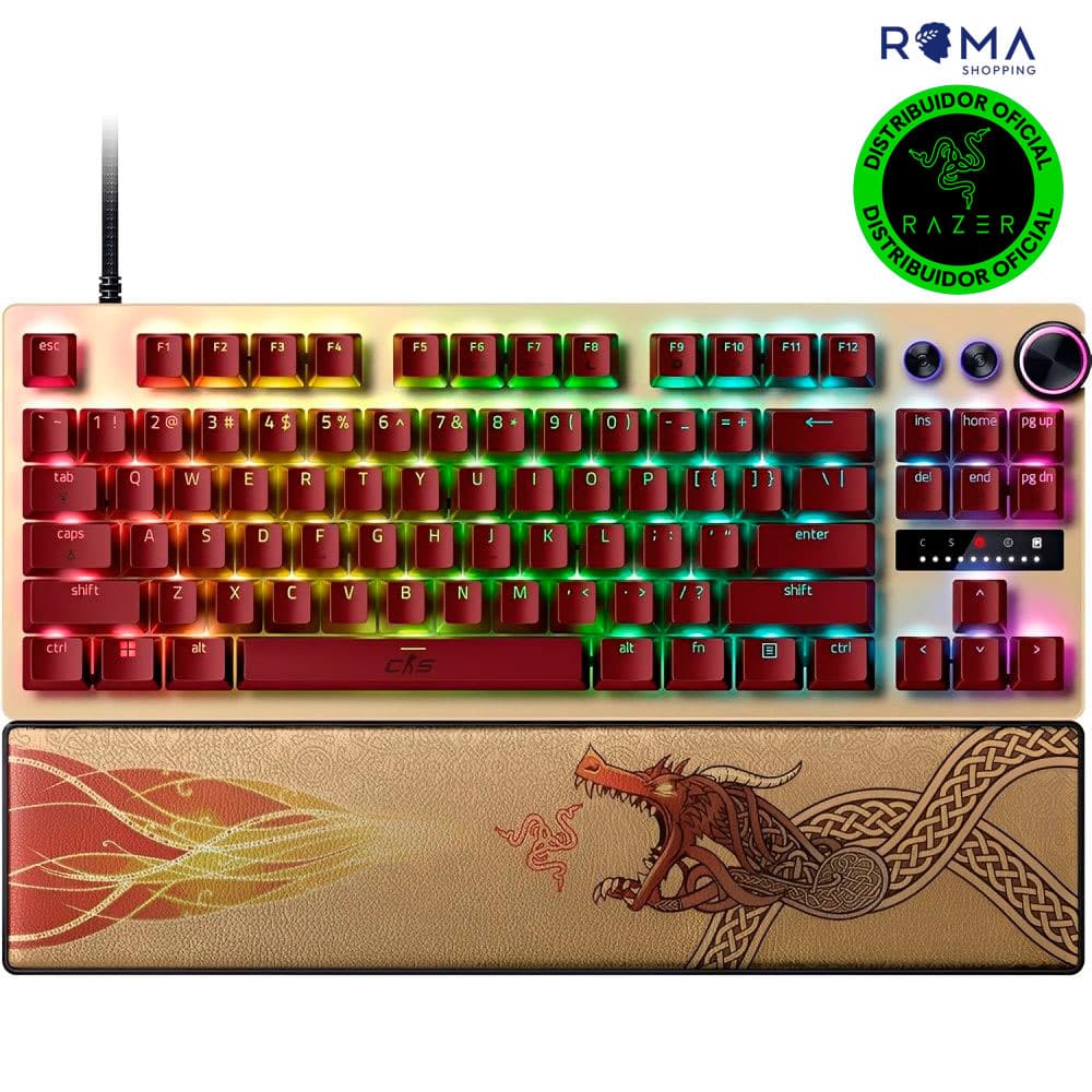 Anúncio: Teclado Gamer Analógico Razer Huntsman V3 Pro Tenkeyless Counter Strike 2 ED. FRML RGB USB Inglês – RZ03-04982100-R3M1