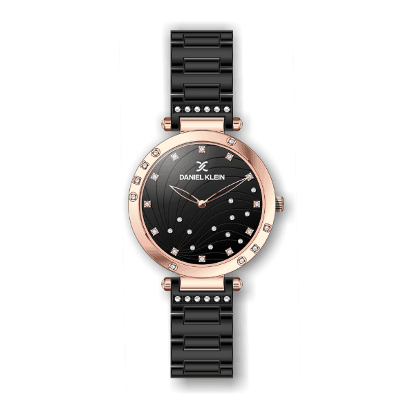 Anúncio: Relógio Analógico Feminino Daniel Klein Premium DK.1.12364-6 - Preto e Rosa Ouro