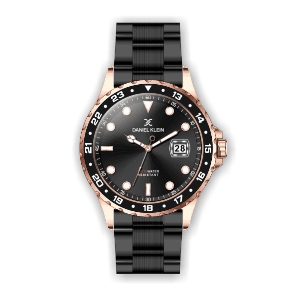 Anúncio: Relógio Analógico Masculino Daniel Klein Premium DK.1.12350-3 - Preto e Rosa Ouro
