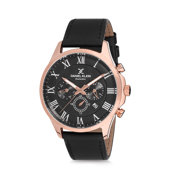 Anúncio: Relógio Analógico Masculino Daniel Klein Premium DK12220-6 - Preto e Rosa Ouro