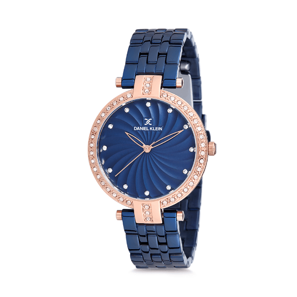 Anúncio: Relógio Analógico Feminino Daniel Klein Premium DK12183-6 - Azul e Rosa Ouro