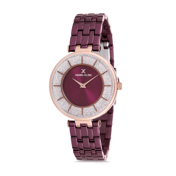 Anúncio: Relógio Analógico Feminino Daniel Klein Premium DK12176-6 - Bordô e Rosa Ouro