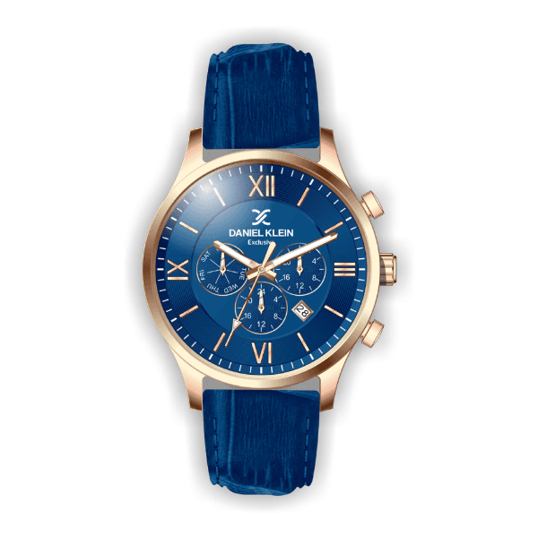 Anúncio: Relógio Analógico Masculino Daniel Klein Exclusive DK.1.12440-6 - Rosa Ouro e Azul