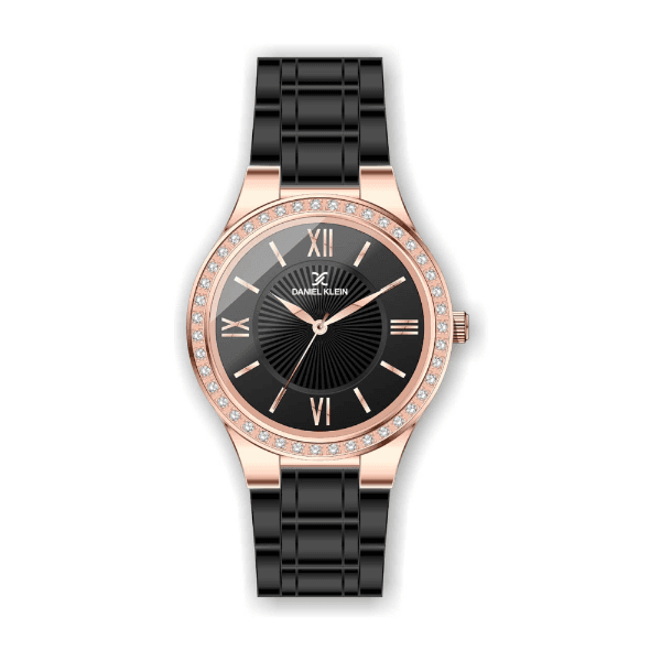 Anúncio: Relógio Analógico Feminino Daniel Klein Premium DK.1.12407-3 - Rosa Ouro e Preto