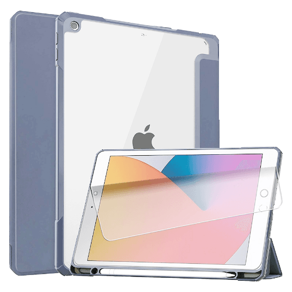 Anúncio: Capa Para Tablet / Ipad 10.2 4Life com Compartimento para Pencil - Transparente/Cinza