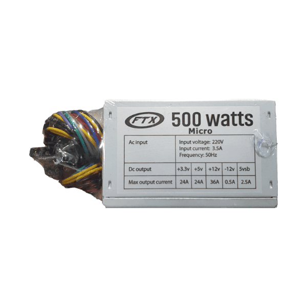 Anúncio: Fonte de Alimentação Para Gabinete FTX FTX500W / 500W / 3.5A / 220V ~ 50Hz - Cinza