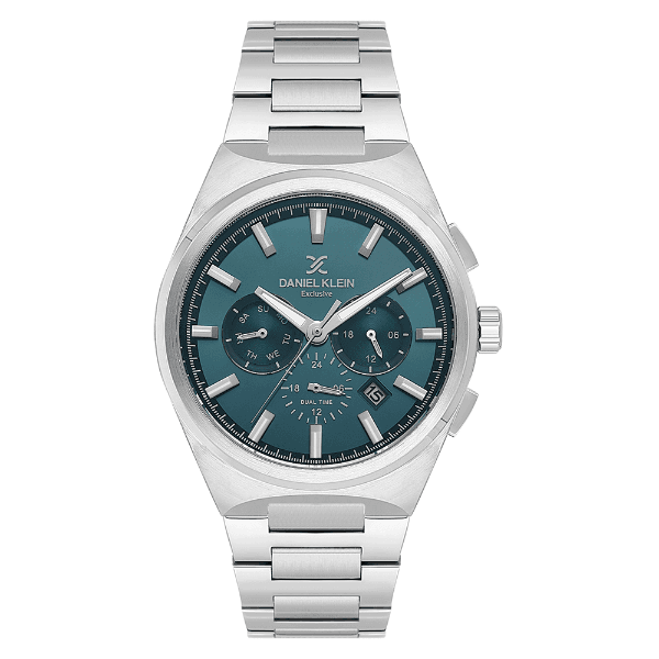 Anúncio: Relogio Analógico Masculino Daniel Klein DK.1.14069-5 Exclusive Gents / Pulseira de Aço Inoxidável - Prata/Verde